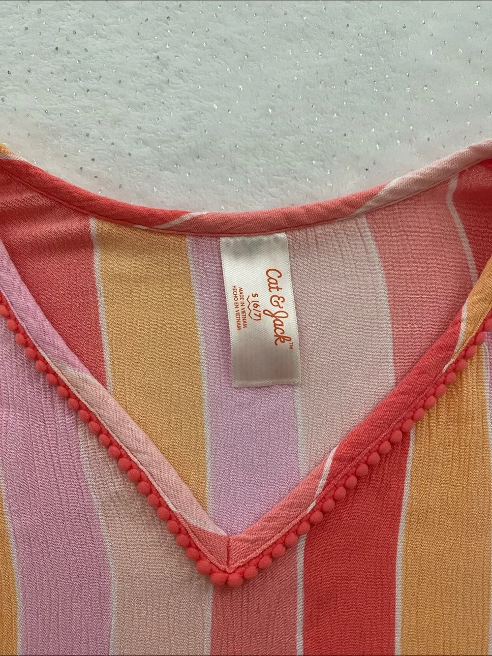 Cat & Jack Girls Swimsuit Cover Up Size S (6/7)